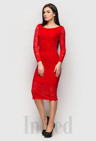 InRed: Платье "VERONICA" красное 7365 - фото 2