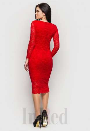 InRed: Платье "VERONICA" красное 7365 - фото 3