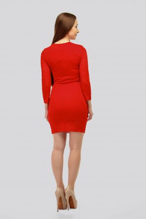SML STORE: Платье 900.платье гепюр рукав три четверти красный - фото 2