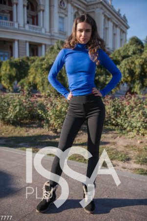 ISSA PLUS: Леггинсы 7777_черный - фото 1