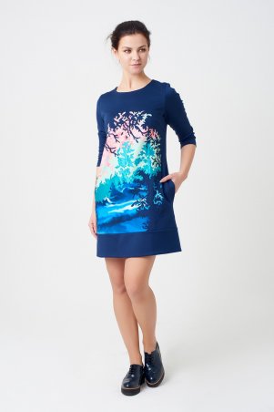 RicaMare: Нарядное платье с вышивкой и аппликацией RM285-16VC - фото 1