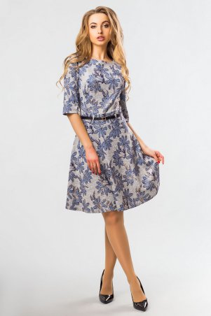 Garda: Платье С Синими Цветами 300306 - фото 1