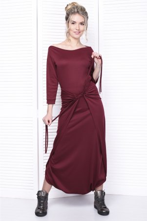 Alpama: Платье комбинезон бордовый SO-13314-BOR - фото 1
