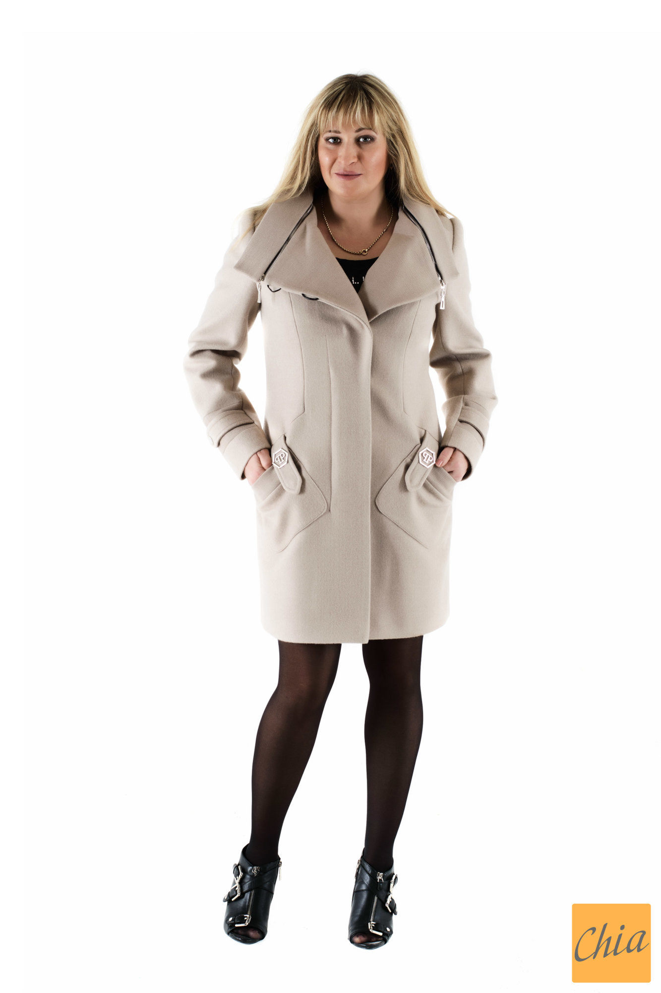 Пальто женское осень-весна «DELFI» (цвет бежевый)