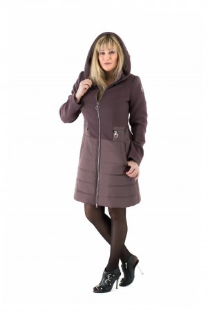 Пальто комбинированное женское осень-весна «O...