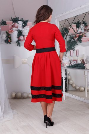 Fognar: Праздничное платье с кружевом 324/1 - фото 2