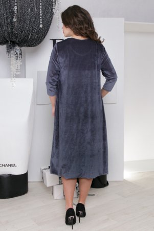 Fognar: Интересное велюровое платье 349/3 - фото 2