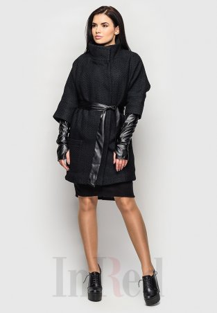 InRed: Пальто "EMMA" черное 210 - фото 2