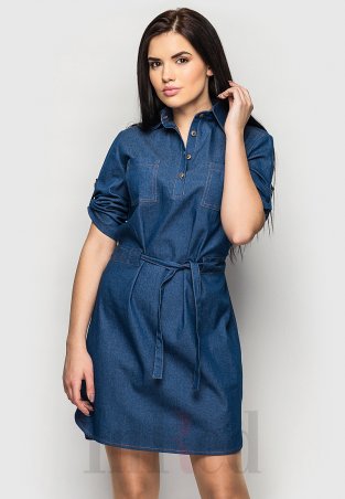 InRed: Платье-рубашка "LOVELY" синее 7316.1 - фото 2