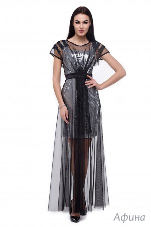 Angel PROVOCATION: Платье двойка (платье пайетка + платье сетка) Афина - фото 1