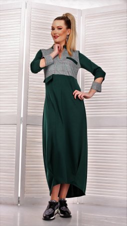 Alpama: Платье зеленое SO-13358-GRN - фото 1