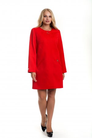 Vicco: Женский красный плащ — кардиган с волнистым дизайном SHARLOTA 8 - фото 1
