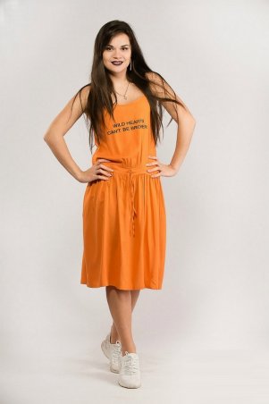 Modna Anka: Платье Wild Hearts оранжевый 212875 - фото 1
