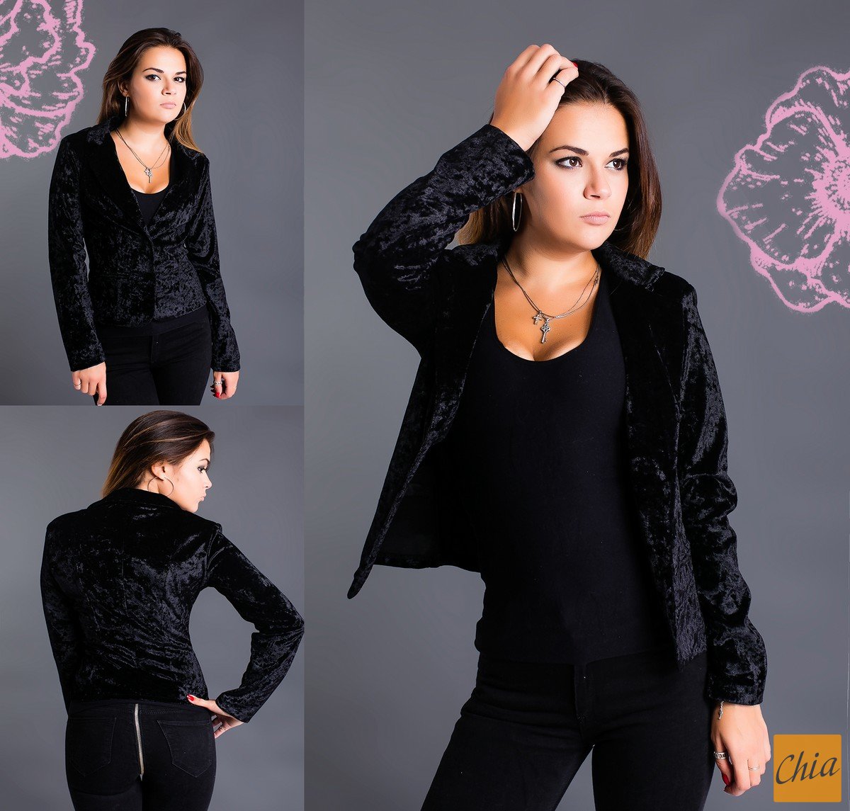 Пиджак 213605 черный