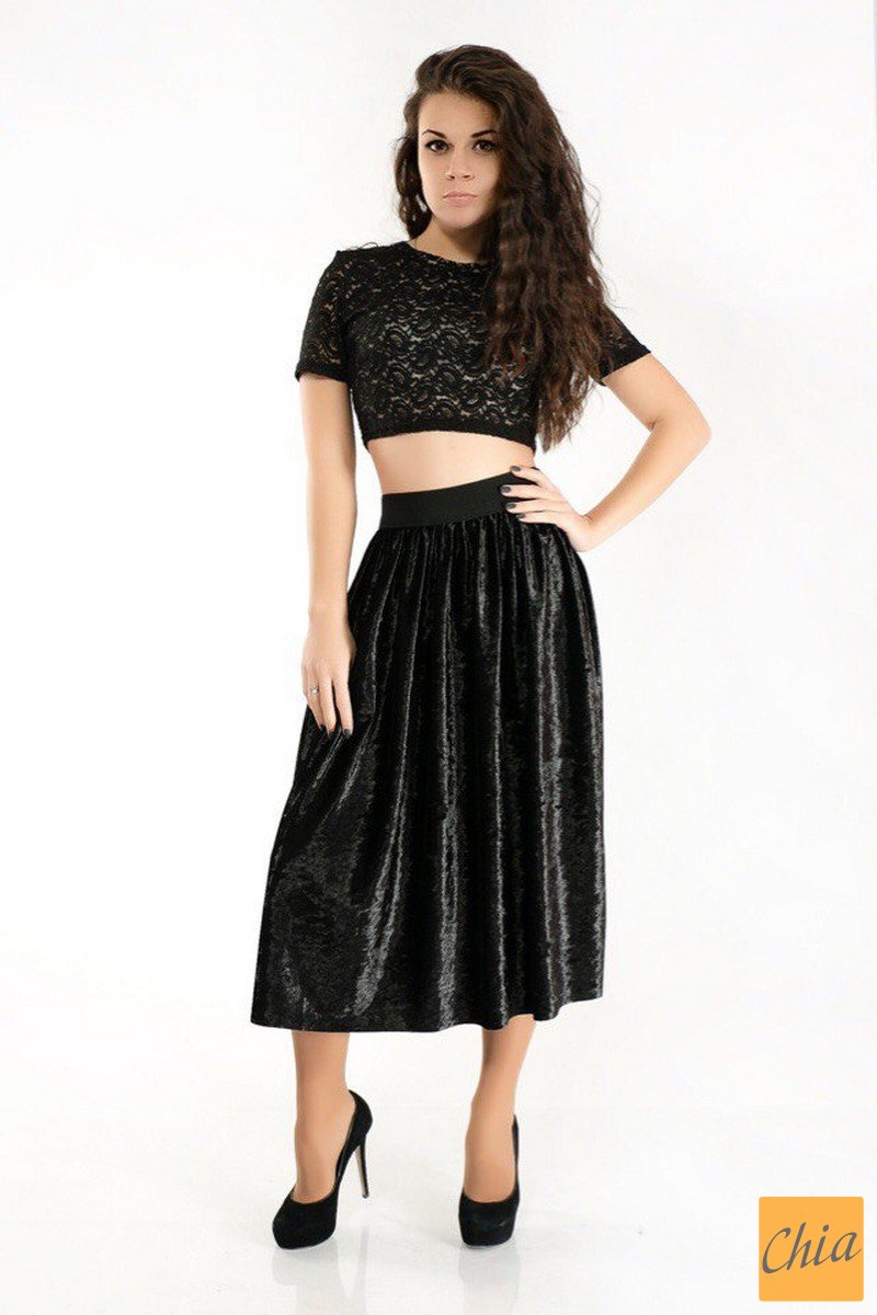 Юбка Бостон серый