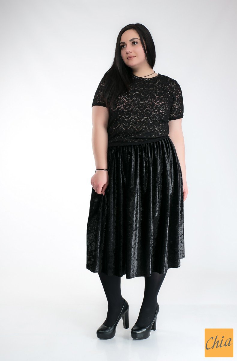 Юбка Бостон+ серый