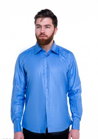 ISSA PLUS: Рубашки 4915_голубой - фото 1