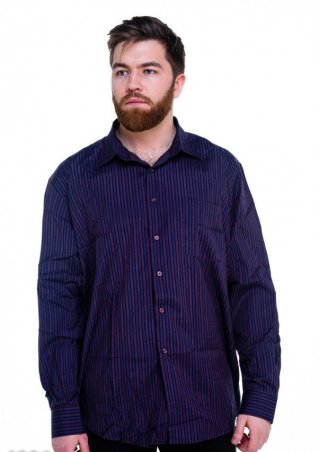 ISSA PLUS: Рубашки 4906_фиолетовый - фото 1