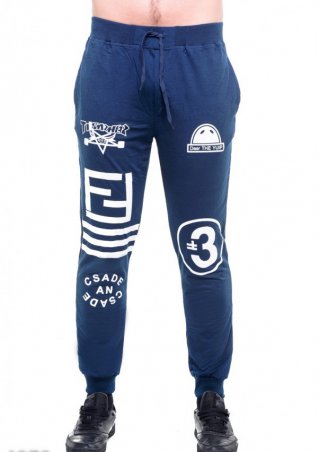 ISSA PLUS: Спортивные штаны 4872_синий - фото 1