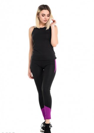 ISSA PLUS: Спортивные костюмы 1610_черный/фиолетовый - фото 1