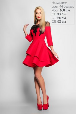 LiPar: Платье Илона Красное 3166 красный - фото 1