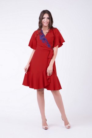 RicaMare: Легкое платье на запах с вышивкой RM1164-18DD - фото 5
