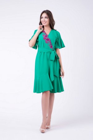 RicaMare: Легкое платье на запах с вышивкой RM1164-18DD - фото 4