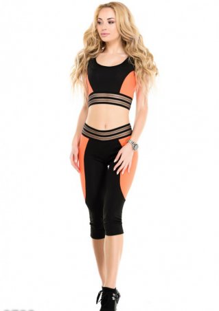 ISSA PLUS: Спортивные костюмы 9722_черный/оранжевый - фото 1