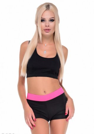 ISSA PLUS: Спортивные костюмы 9691_черный/розовый - фото 1