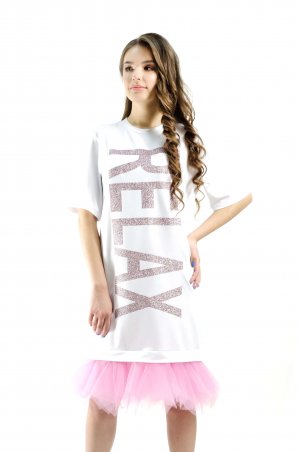 Daminika: Свободное платье-футболка "Relax" 11801 W - фото 4