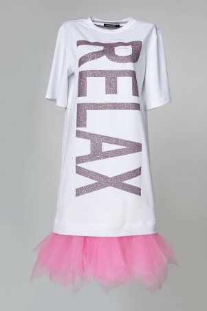 Daminika: Свободное платье-футболка "Relax" 11801 W - фото 5