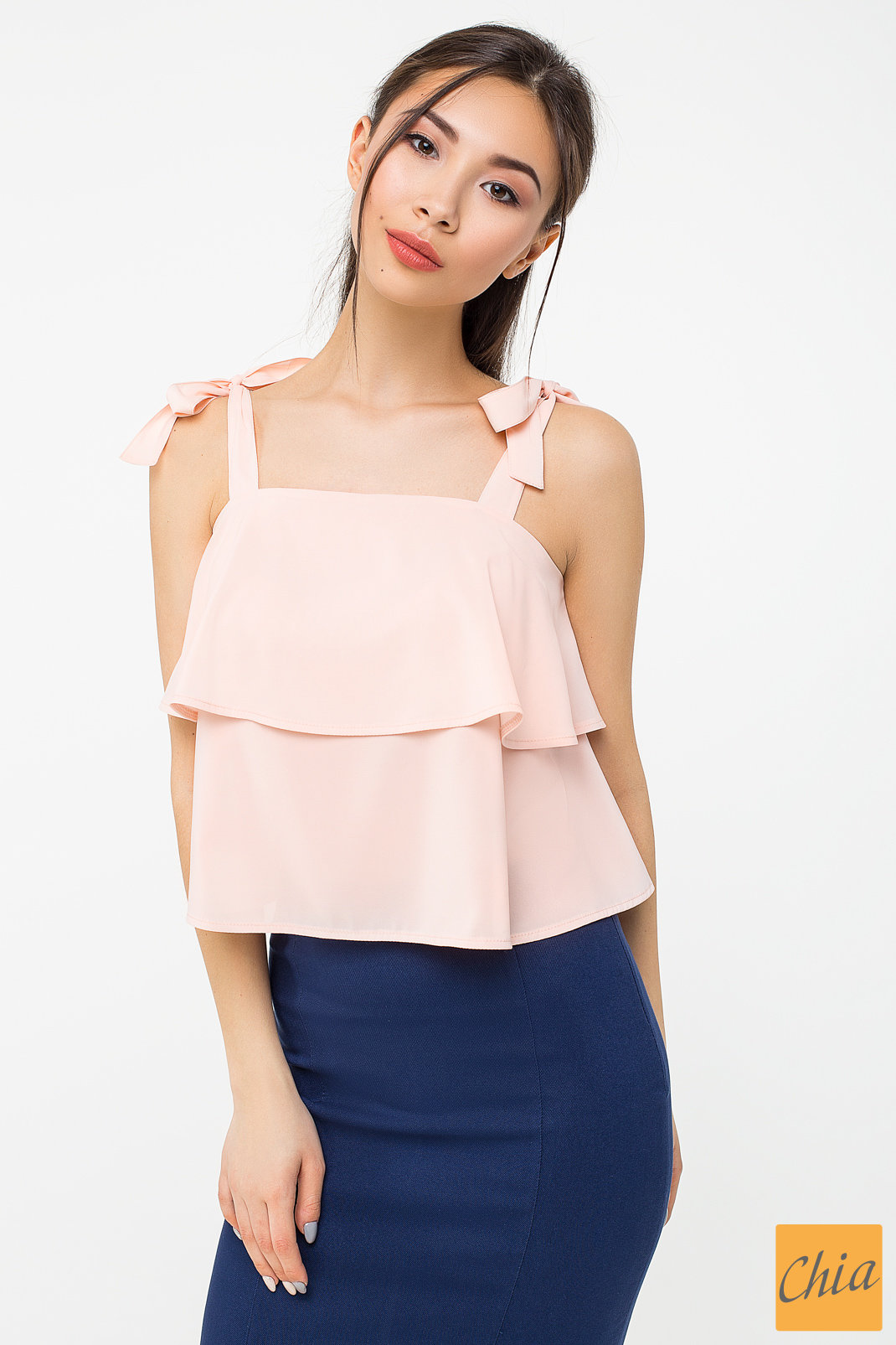 Шифоновая майка с воланами Эллен