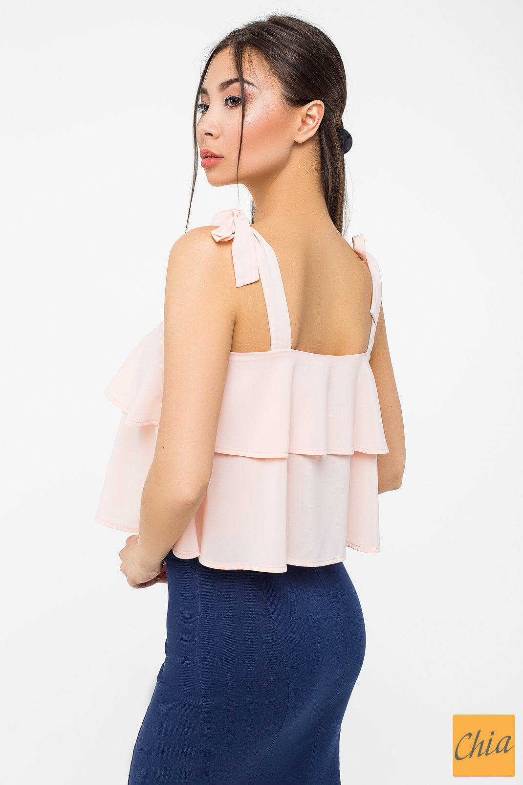 Шифоновая майка с воланами Эллен