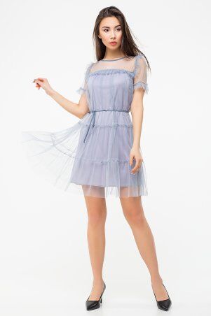 Itelle: Легка ошатна сукня сірого кольору Марина 5983 - фото 3
