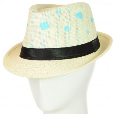 Cherya Group: Шляпа Челентанка 12017-31 бирюзовый-молочный - фото 1