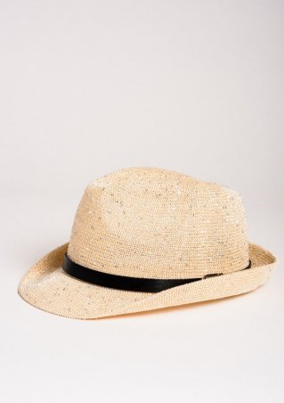ISSA PLUS: Шляпы H-04_бежевый - фото 1