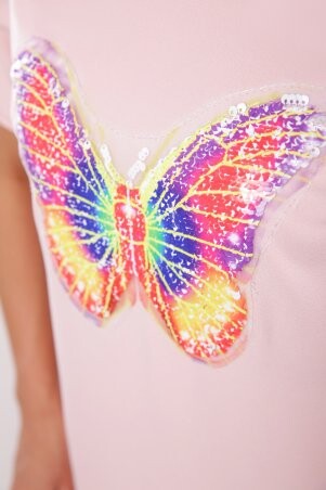MarSe: Платье-Туника 1779 персик бабочка - фото 2