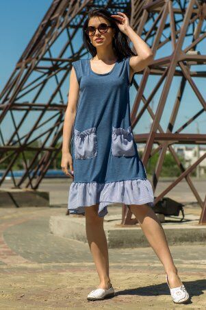 First Land Fashion: Платье Шамони синее ЗПШ 1212 - фото 2