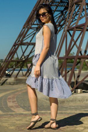 First Land Fashion: Платье Шамони серое ЗПШ 1211 - фото 2