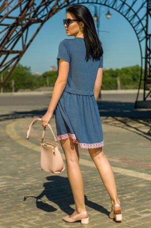 First Land Fashion: Платье Орлеана синее ЗПО 1222 - фото 3