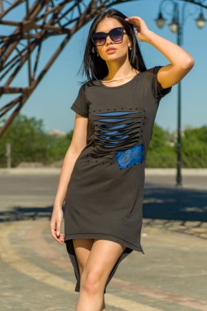 First Land Fashion: Платье Dream черное ЗПД 1203 - фото 1
