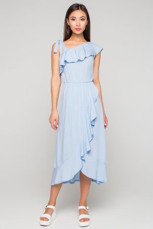 A-Dress: Небесно-голубой сарафан с воланами 70991 - фото 1