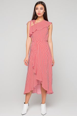 A-Dress: Летний сарафан в красную полоску 70990 - фото 1