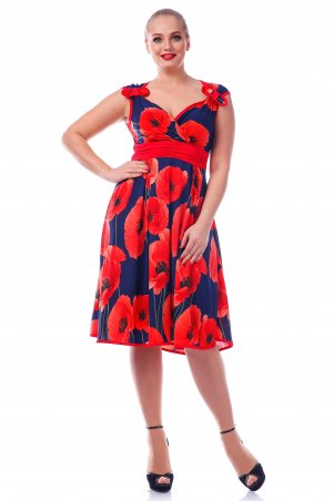 Alpama: Платье красное SO-10802-CRL - фото 1
