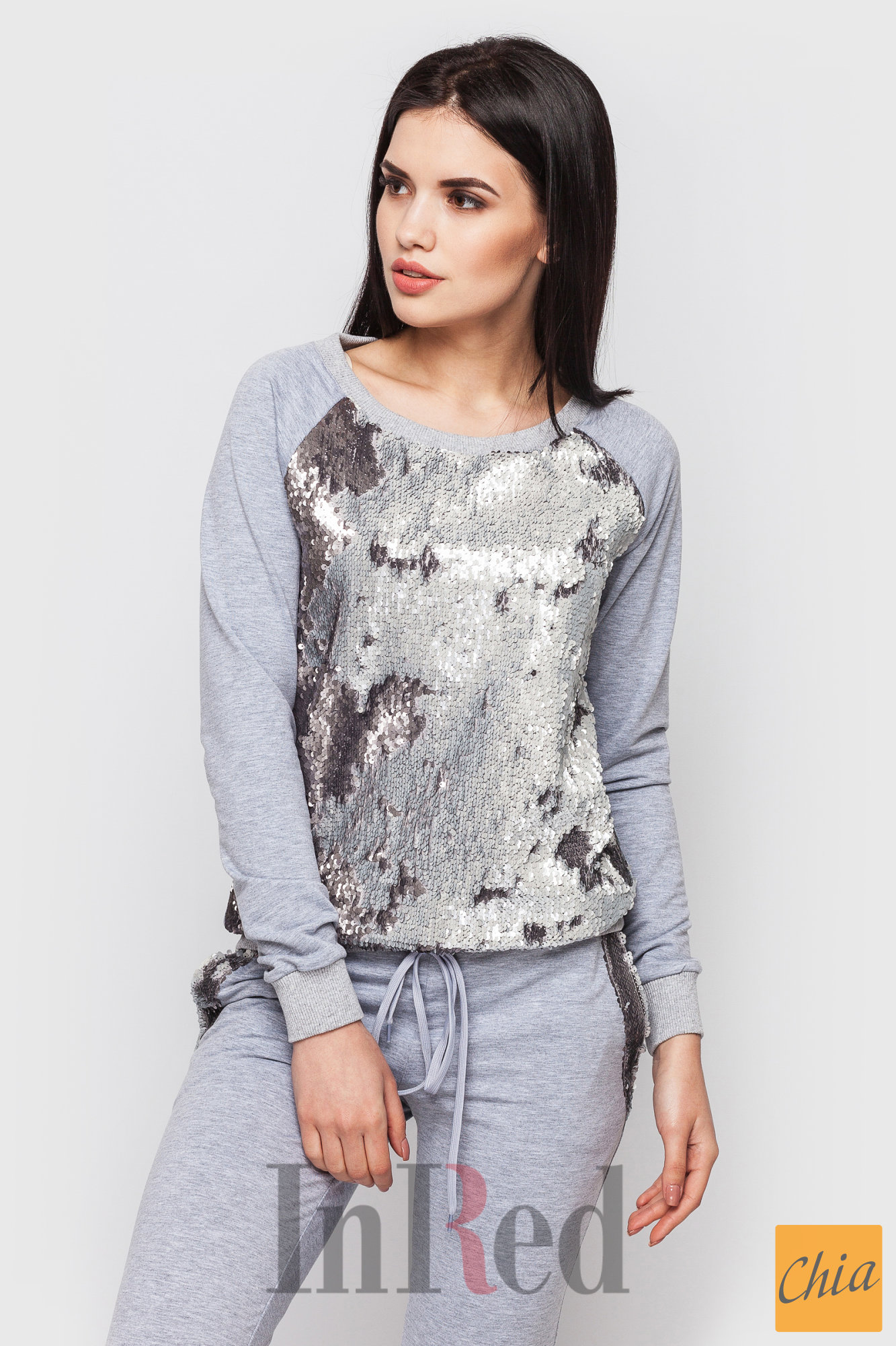 Костюм "SHINE" серый