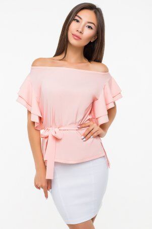 Itelle: Розовая блуза с открытыми плечами 2148 - фото 1