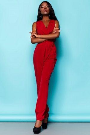 Jadone Fashion: Комбинезон Мальвини бордовый - фото 1