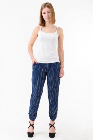 Caramella: Летние женские брюки CR-10147-9 синий - фото 1