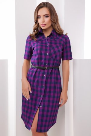 MarSe: Платье-Рубашка 1786 фиолетовый - фото 1