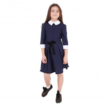 Платье Jasmine с манишкой рукав 3/4, белый ма...